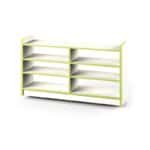 Wood Storage Shelves for articles 6 Compartments