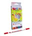 8 color double-headed (thick and thin) doppiobello fiber pens by toy color