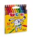 12 color toy color wax crayons
