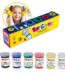 Set of 6 pots: 25ml superwashable finger paint 2+ - assorted colors by toy color