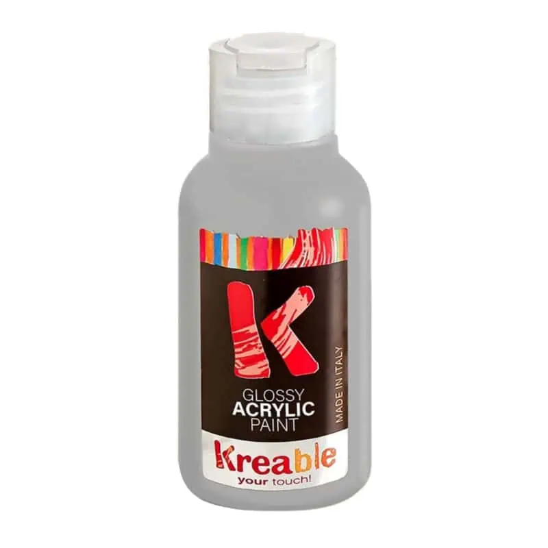 Acrylic Tempera Bottle: 100ml - Silver Color by Toy Color