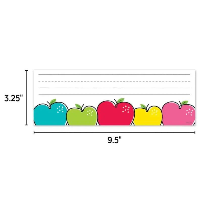 Doodle apples (core decor) name plate