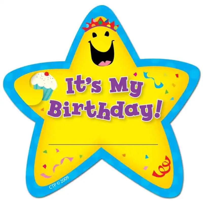 It's my birthday! Star badges