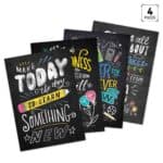 Colorful inspiration inspire u 4-poster pack (chalk it up!)