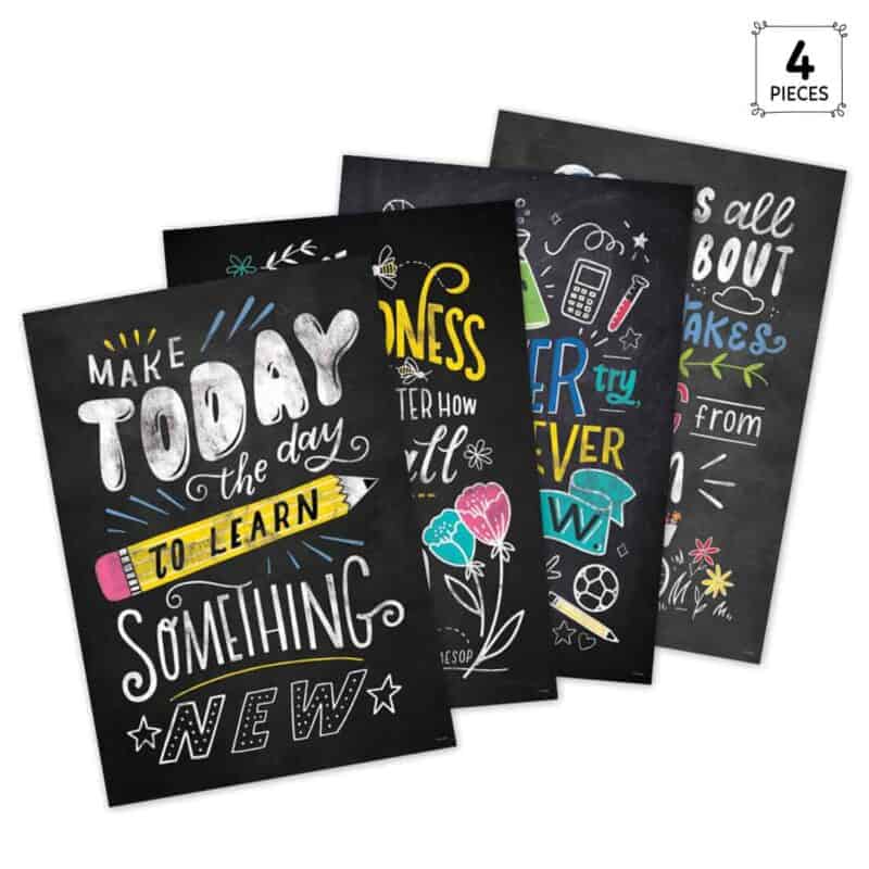 Colorful inspiration inspire u 4-poster pack (chalk it up! )