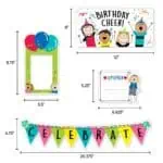 Happy birthday (stick kids) mini bulletin board