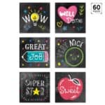 Colorful chalk rewards (chalk it up!) reward stickers