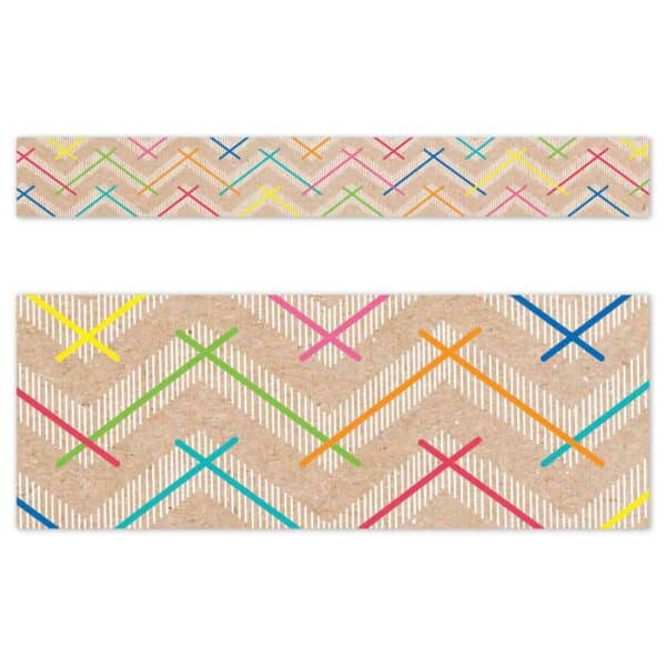 Colorful kraft chevron (krafty pop, ez border)