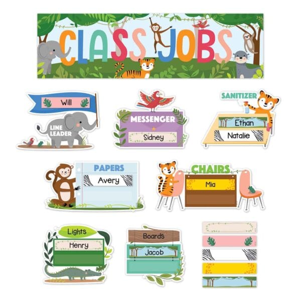 Class jobs (jungle friends) mini bulletin board