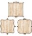 Loop-de-loop on wood (core decor) 6 inch designer cut outs