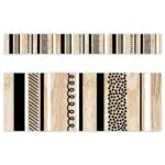 Stripes and doodles on wood (cd) ez border