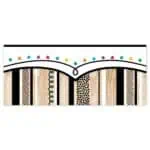 Stripes and doodles on wood (cd) ez border