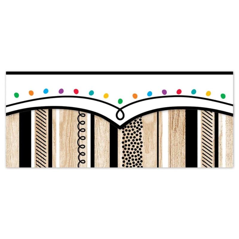 Stripes and doodles on wood (cd) ez border