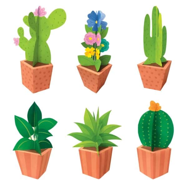 Potted Plants 3D Pop Bulletin Board