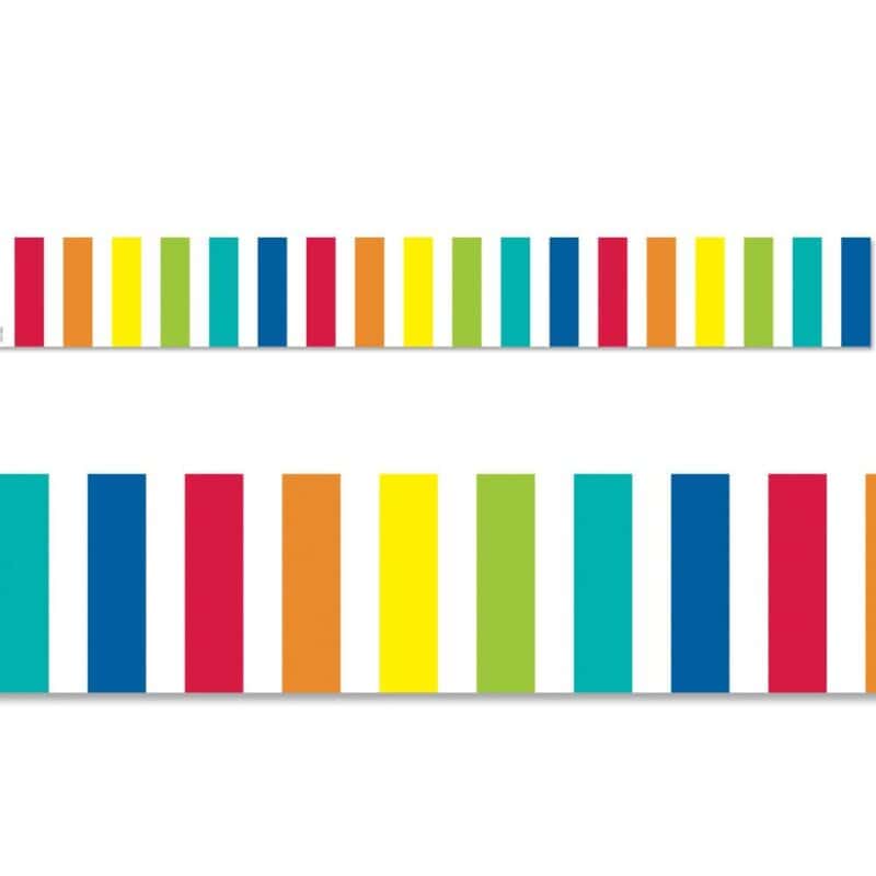 Rainbow bold stripes border (core decor, ez border)