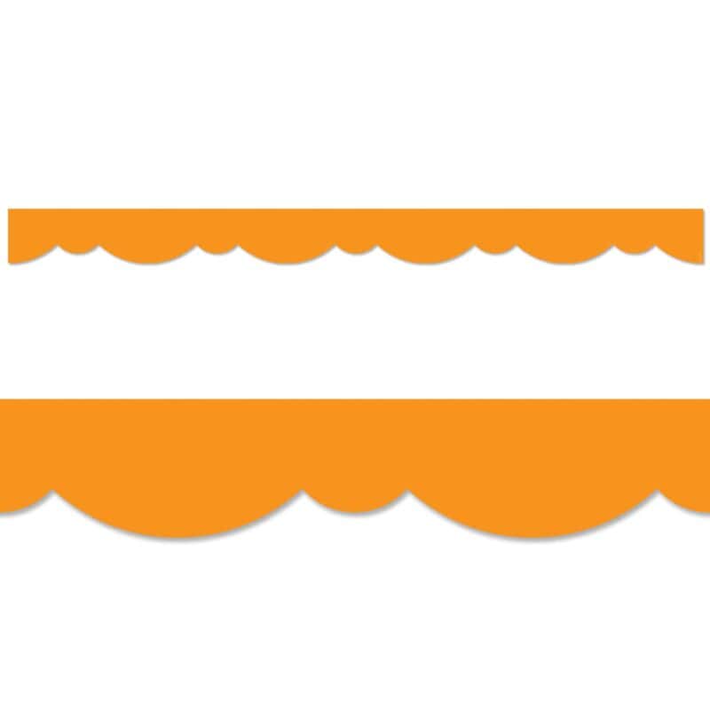 Orange stylish scallops border (core decor, ez border)