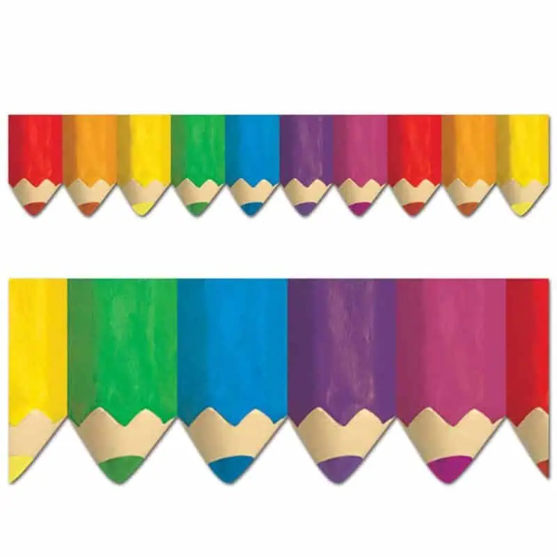 Jumbo color pencils border (ez border)