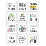 Positive Mindset Core Decor Cut-Outs (10")