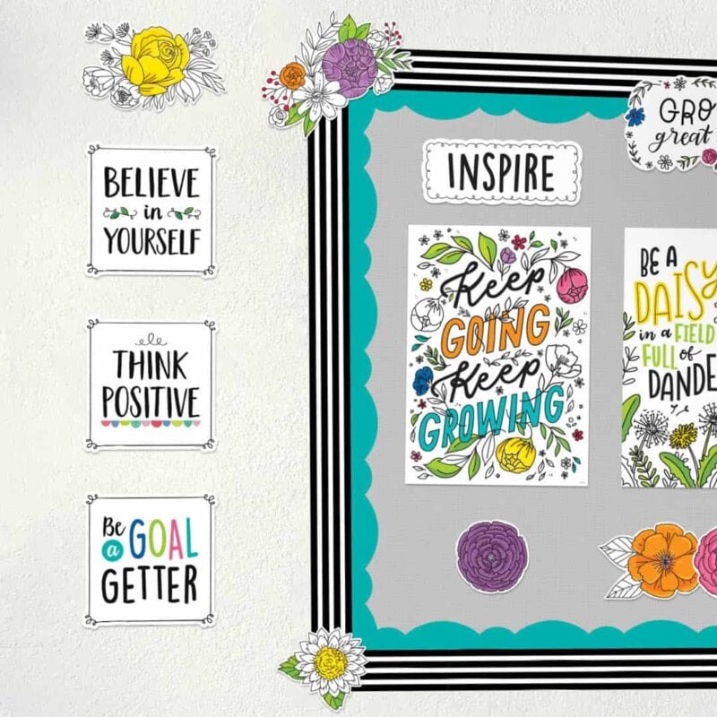 Positive mindset core decor cut-outs (10")