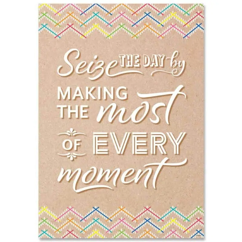 Inspire u poster: seize the day by... (krafty pop)
