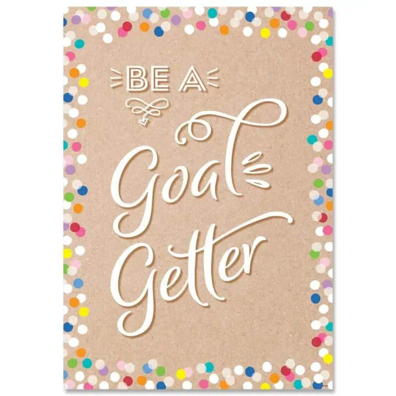 Inspire U Poster: Be a Goal Getter (Krafty Pop)