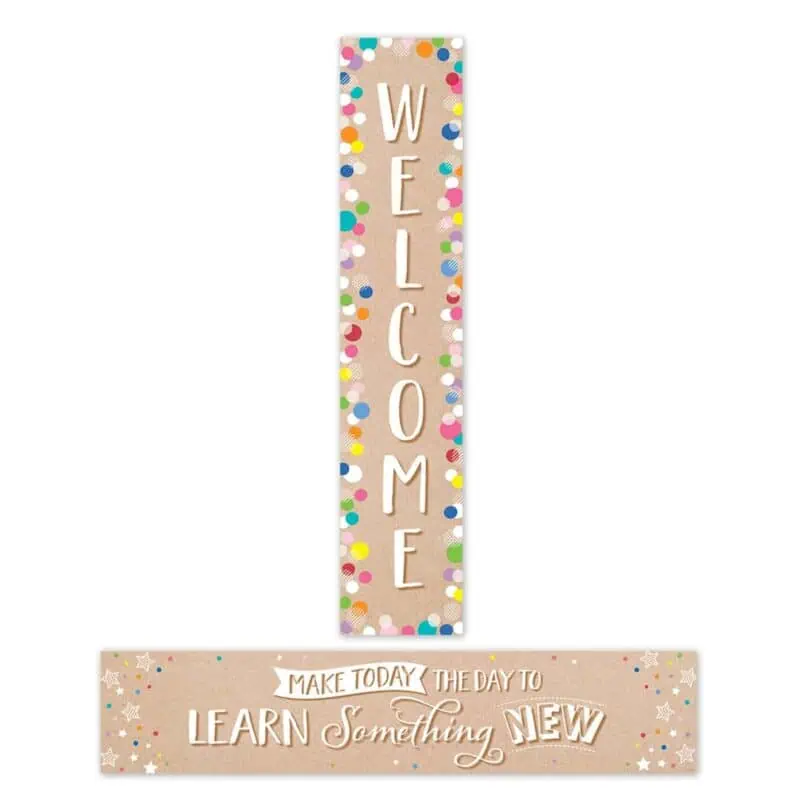 Welcome banner (krafty pop)