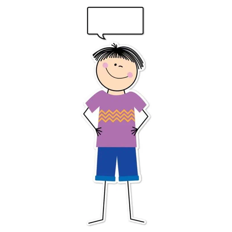 Jumbo riley stick kid banner (stick kids)