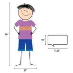 Jumbo Riley Stick Kid Banner (Stick Kids)