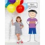 Jumbo Riley Stick Kid Banner (Stick Kids)