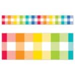 Rainbow Buffalo Check Border (Core Decor, EZ Border)