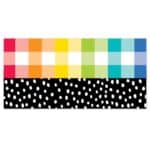 Rainbow Buffalo Check Border (Core Decor, EZ Border)