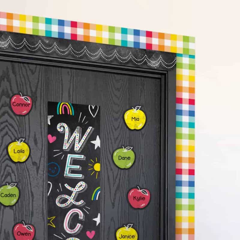 Rainbow buffalo check border (core decor, ez border)