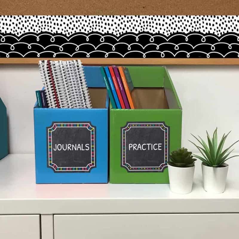 Colorful chalk cards designer cut-outs (6") (chalk it up! )