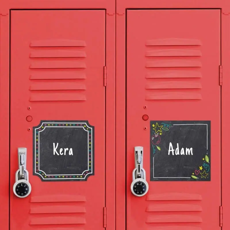 Colorful chalk cards designer cut-outs (6") (chalk it up! )