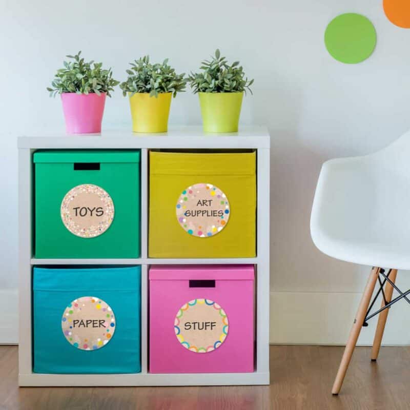 Colorful kraft cards designer cut-outs (6") (krafty pop)