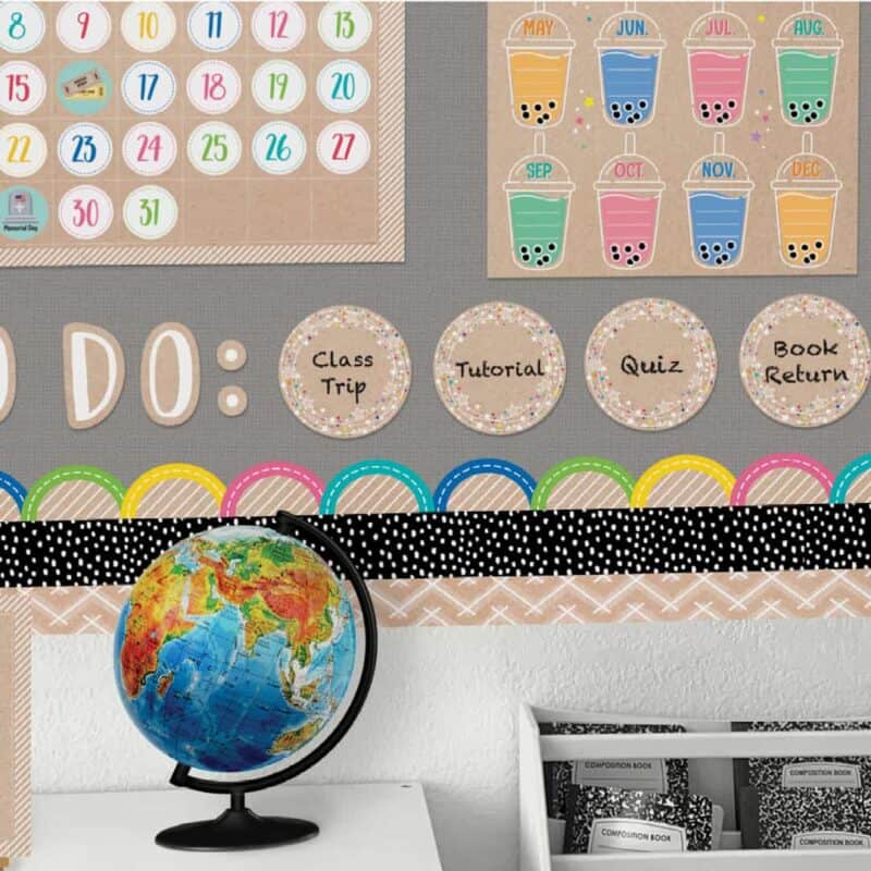 Colorful kraft cards designer cut-outs (6") (krafty pop)