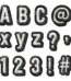 Colorful chalk designer letters (chalk it up! )