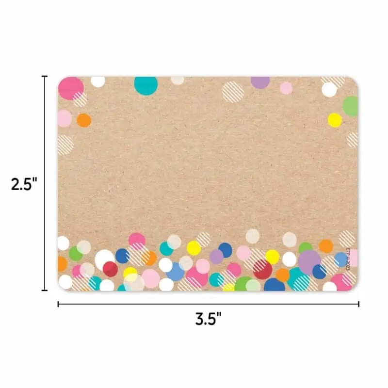 Colorful kraft bubbles labels (krafty pop)
