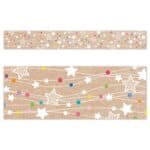 Colorful Kraft Stars on Strings Border (Krafty Pop, EZ Border)