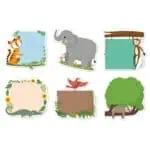 Jungle Friends Designer Cut-Outs (6") (Jungle Friends)