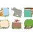 Jungle friends designer cut-outs (6") (jungle friends)