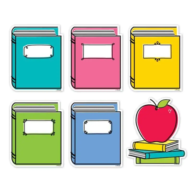 Doodle books designer cut-outs (6") (core decor)
