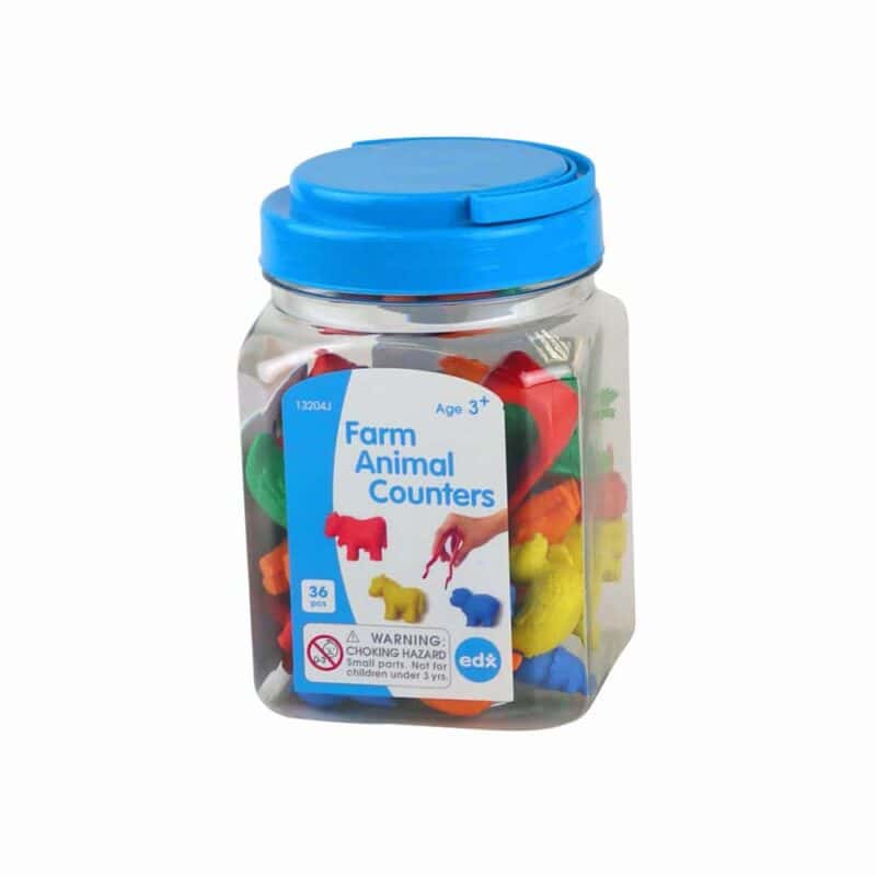 A jar of colorful objects