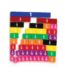 Colorful math blocks with numbers