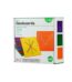 A box of colorful geoboards