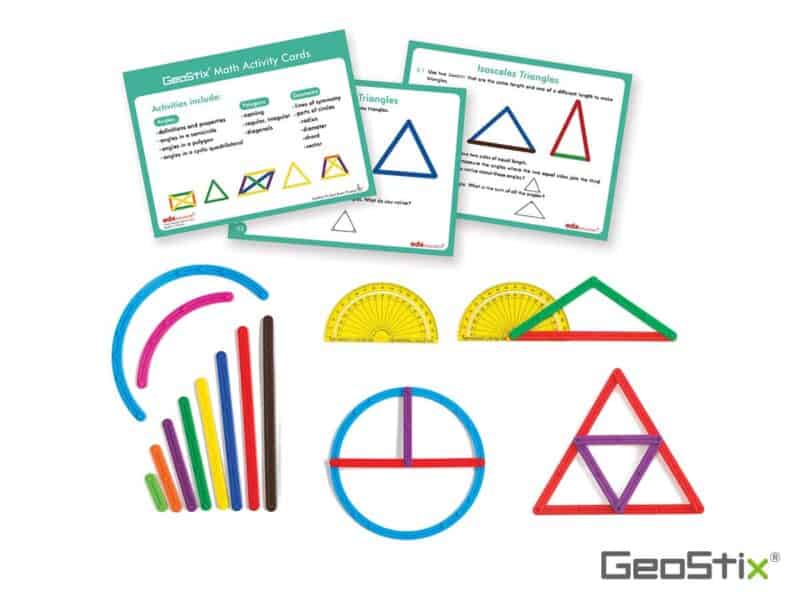 A group of math activity cards and math activity cards