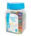 A plastic container of blocks