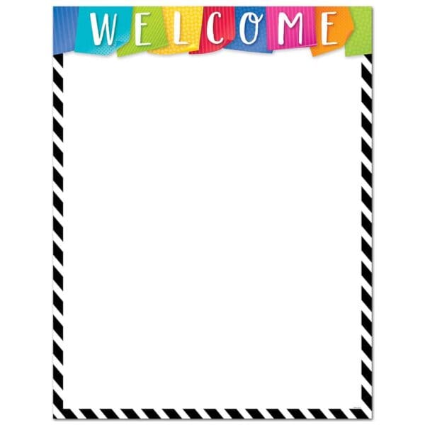Welcome, Bold & Bright Chart