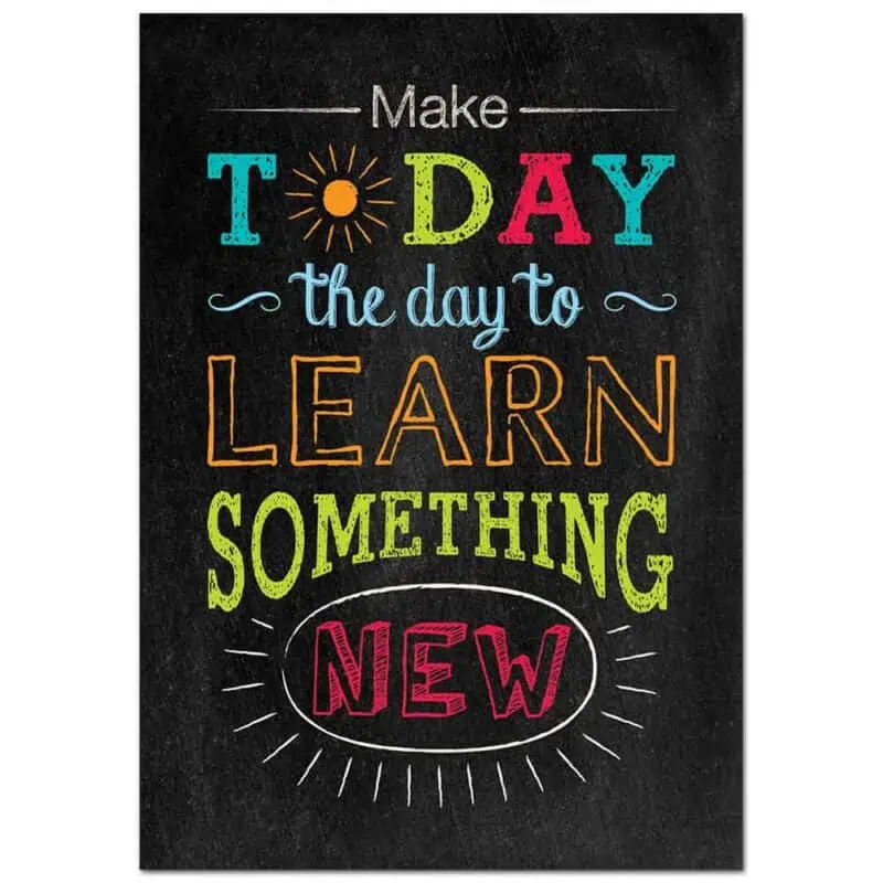 Inspire u posters: make today the day to...