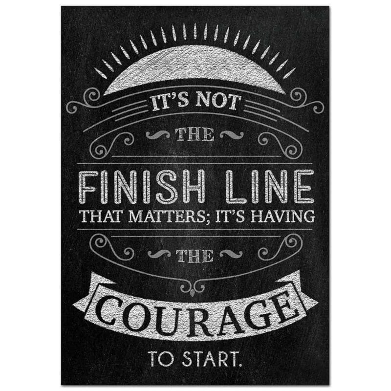 Inspire u poster: it’s not the finish line...